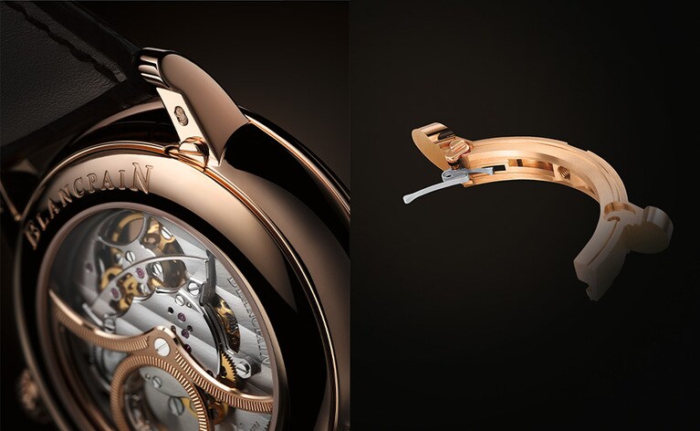 メンズモデルに搭載された“アンダーラグコレクター”（右）。