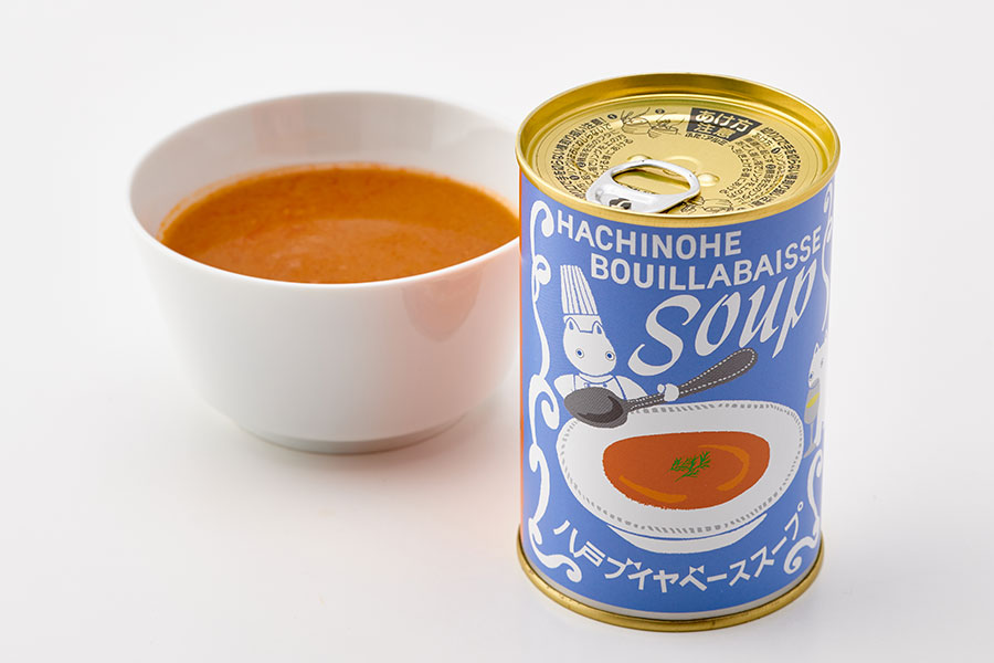 八戸ハマリレーションプロジェクト「八戸ブイヤベーススープ(缶詰)」(415g) 900円／青森県