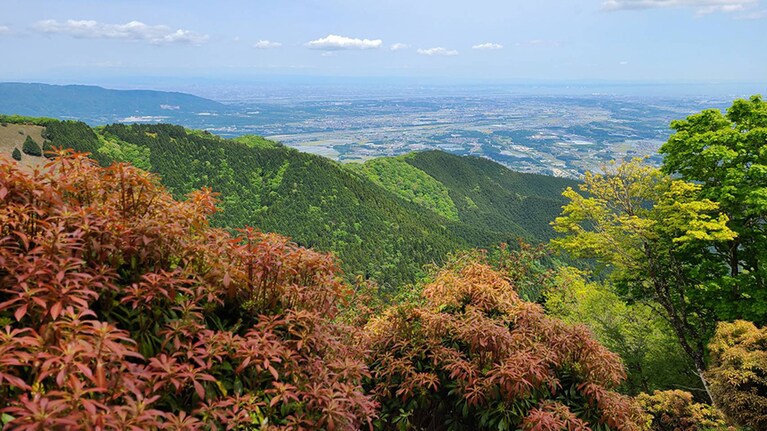 入道ヶ岳で小椋さんが心打たれた景色。