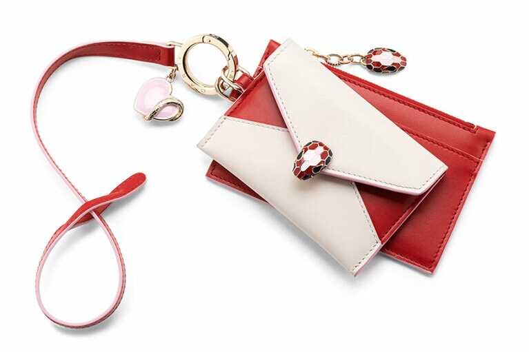 カードケース カーフ／カーマインジャスパー(W13×H8×D3cm) 78,000円。