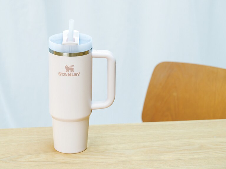 STANLEY H2.0真空スリムクエンチャー 0.88L ローズクォーツ2.0 奥行き9×高さ27.5cm 561g 6,490円/ドウシシャ