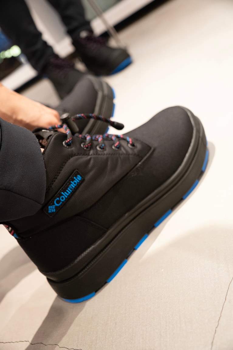 東京・原宿の旗艦店COLUMBIA TOKYO FLAGSHIPで開かれたイベントの様子。