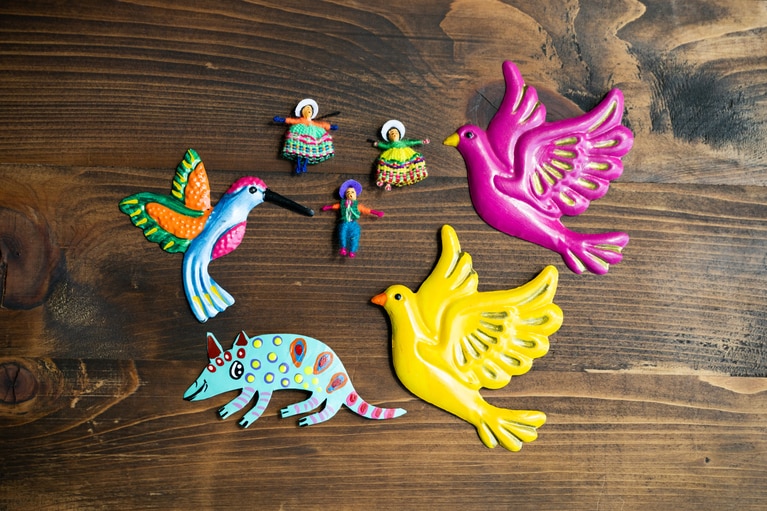 カラフルなメキシコ雑貨が買えるのも、ニューメキシコならでは。