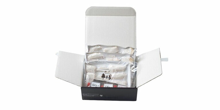 神戸 串乃家 串揚げセット 10種類32本、特製たれ3種類 8,000円(送料込)／神戸ファインフーズ