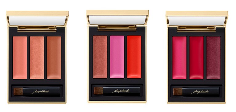 Amplitude リップカラーパレット リミテッドコレクション a 全3種 各7,040円。左から：01、02、03。予約開始：9月22日(水)、発売日10月27日(水)