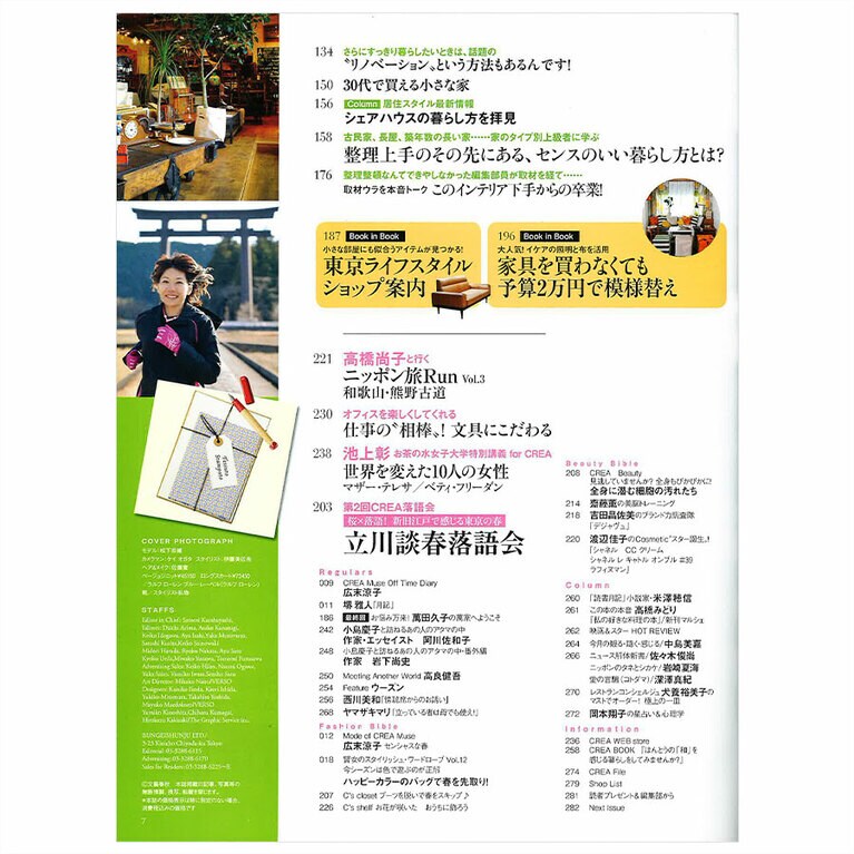 2013年3月号目次。