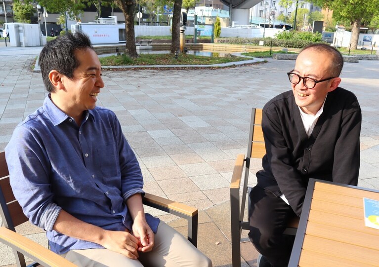 神戸を拠点に新たな映像作品を制作していきたいと語る二人。