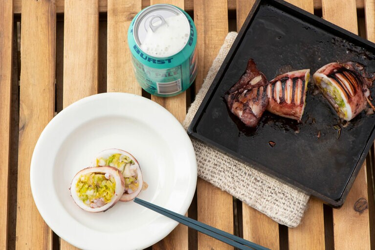 香り高いイカとキャベツの甘味が相性抜群。後を引くおいしさです。