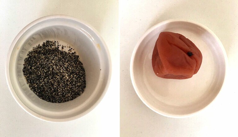 具材がない時でも、ごまと梅干しがあれば十分。