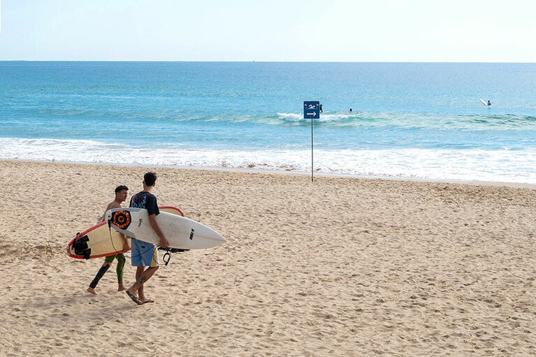ノーザン・ビーチの中心、マンリー・ビーチ。