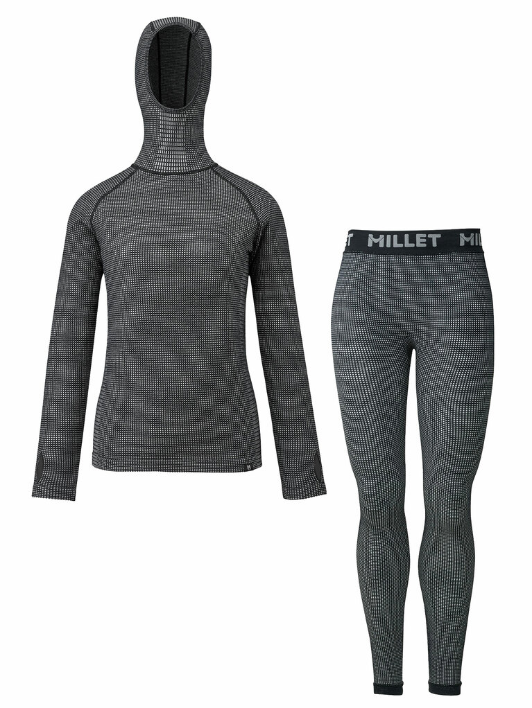 ウィメンズ ワッフル ウール フーディ（19,250円）、ウィメンズ ワッフル ウール タイツ（16,500円）／共にミレー