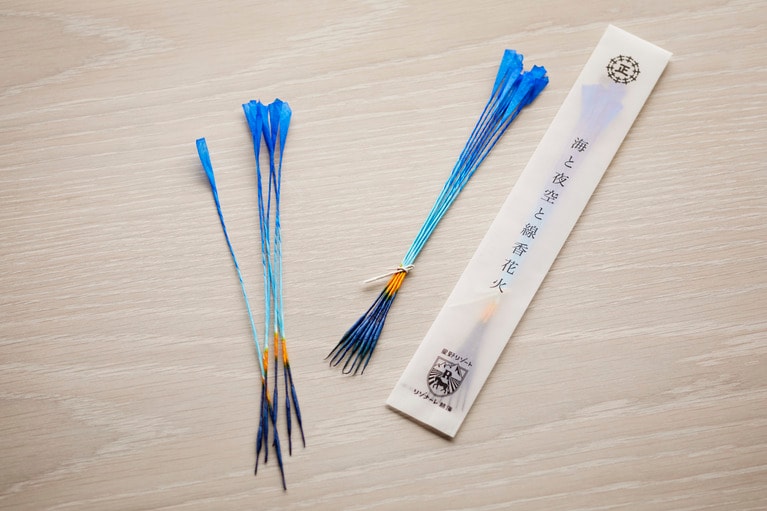 夜はテラスのファイヤーピットで線香花火も楽しめる。