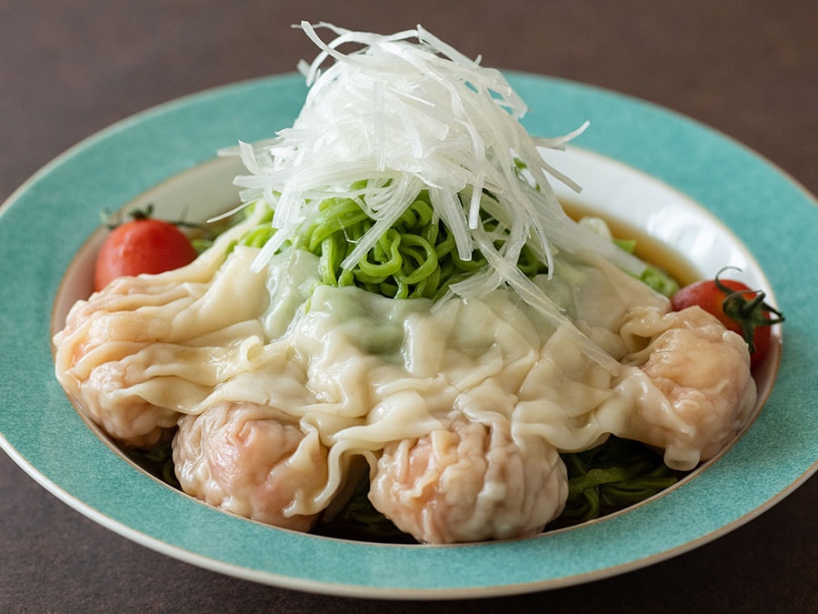 「南粤翡翠雲吞冷麺」1,500円。夏季限定（8月中旬ごろまでかも）。