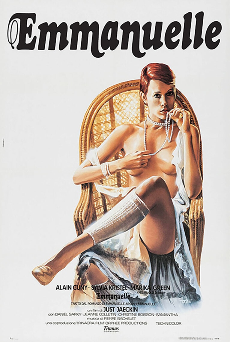 『Emmanuelle』イタリア版ポスター　Photo by Just Jaeckin Collection Christophel © Trinacra affiche italienne Trinacra/Collection ChristopheL via AFP