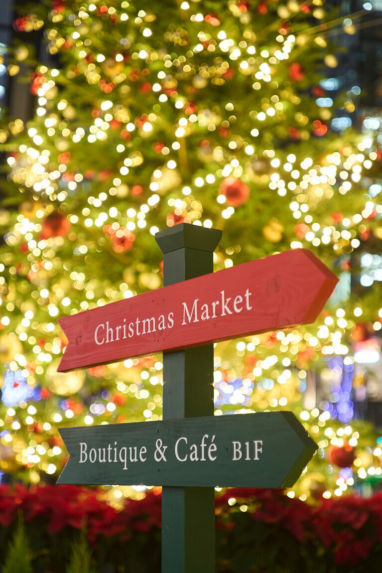 屋外のツリー。