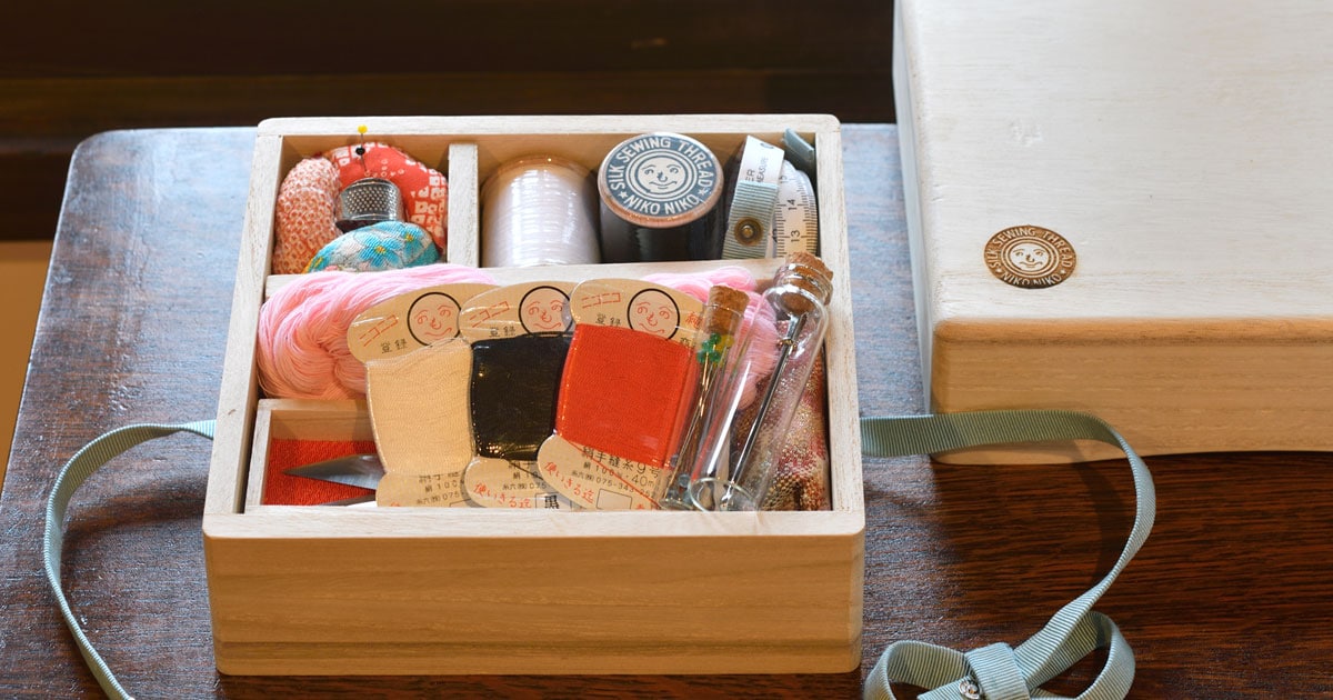 お家時間 がもっと楽しくなる 京都 糸六 の大人可愛い裁縫箱 お家時間 がもっと楽しくなる 京都 糸六 の大人可愛い裁縫箱