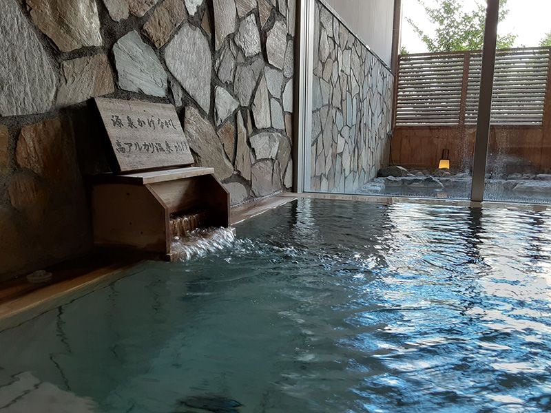白馬八方温泉（長野県）。