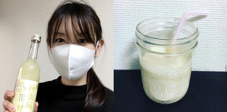 甘酒にはレジスタントプロテインが入っている。