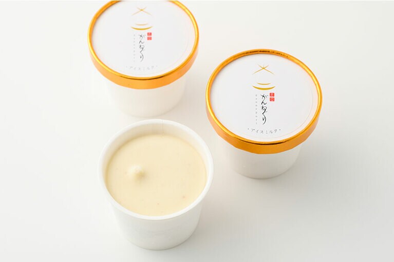 がんね栗の里「がんね栗アイスミルク」各480円（100ml）／山口県