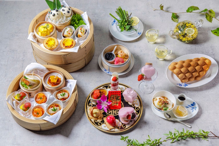 龍天門の飲茶アフタヌーンティー。