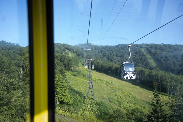 牛柄のゴンドラも。