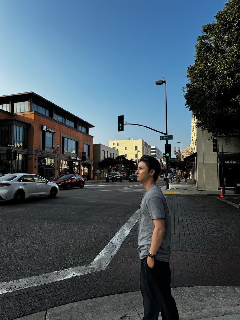 ロサンゼルスにて（與さん提供）