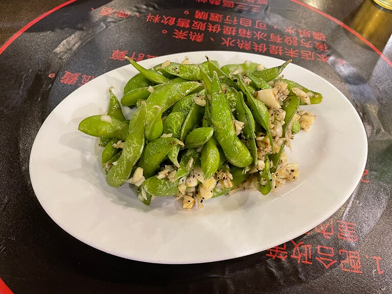 別名「病みつき枝豆」とも言われる台湾版アレンジ枝豆。各お店でいろんな味を楽しみましょう。