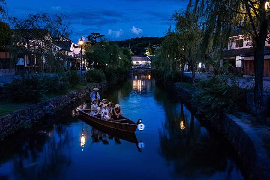 夜の倉敷美観地区／岡山県