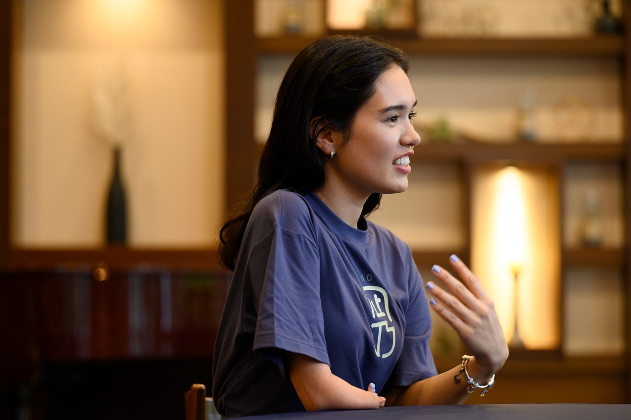 「健全な身体に健全な精神があれかし」というアシックスの創業哲学に共感し、自らもその思いを発信し続けている。