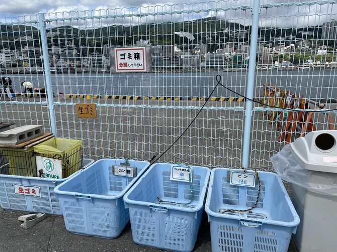 ゴミ箱や水道が完備されているのもありがたい