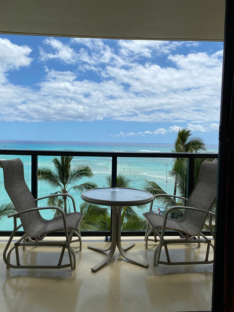 アウトリガー・ワイキキ・ビーチ・リゾート。この景色は変わらないなあ〜。