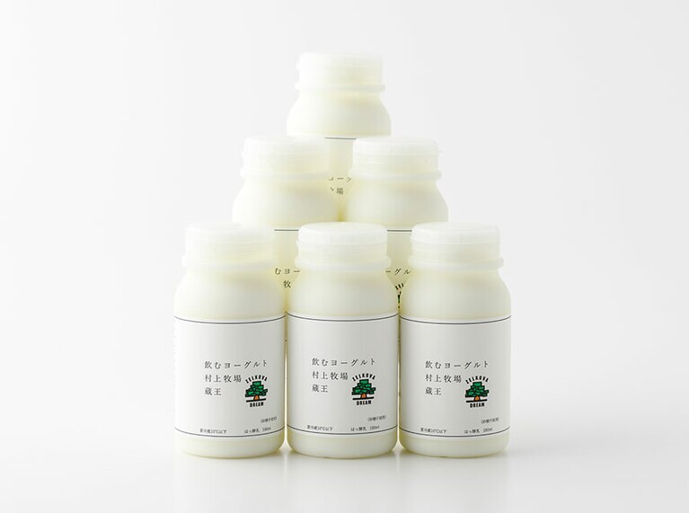 ゼルコバドリーム ヨーグルト工房Atreyu「蔵王 村上牧場のむヨーグルト」各180ml 232円。