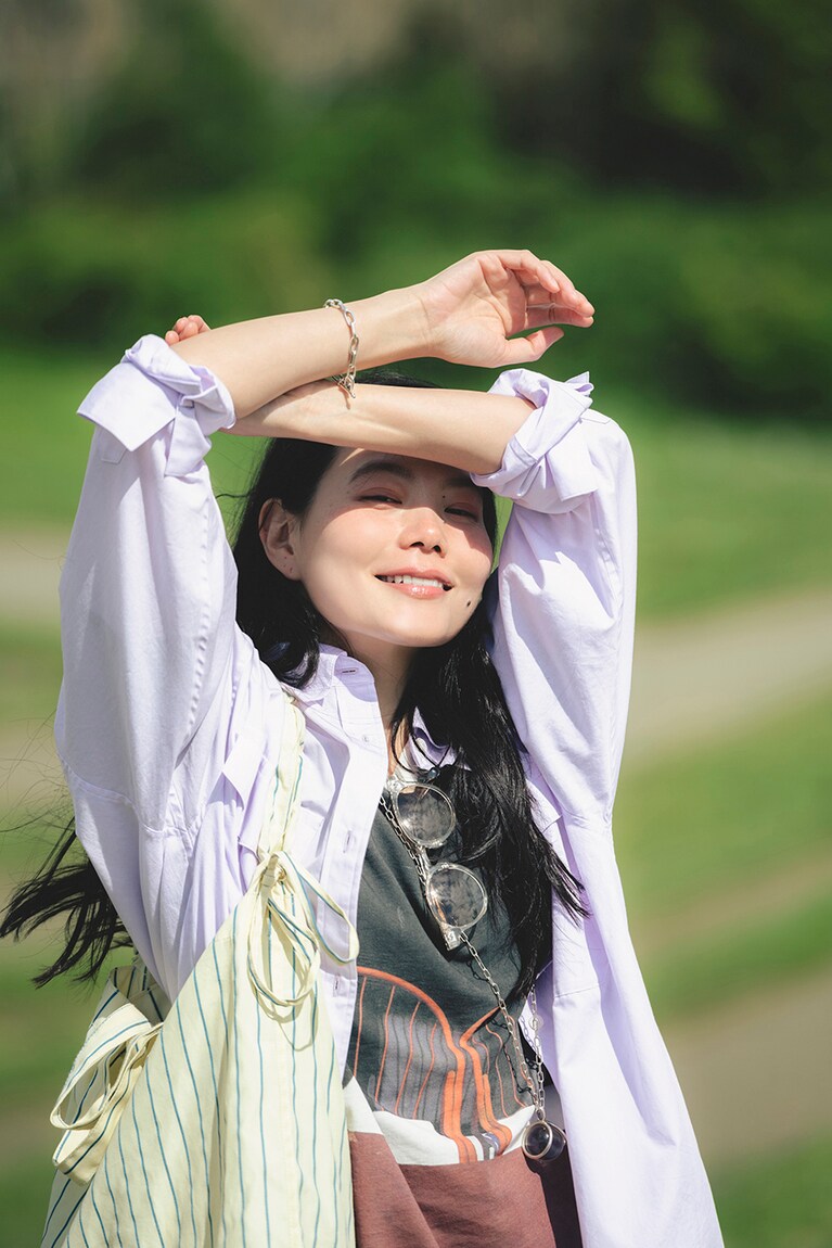 エーグル「ミリカ」でゆく 山本奈衣瑠の鴨川散歩。