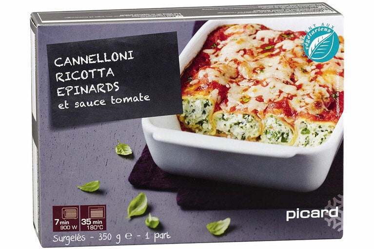 【第10位】リコッタチーズとほうれん草のカネロニ、トマトソース735円。