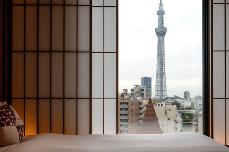 東京スカイツリー®の全景が見える部屋も。