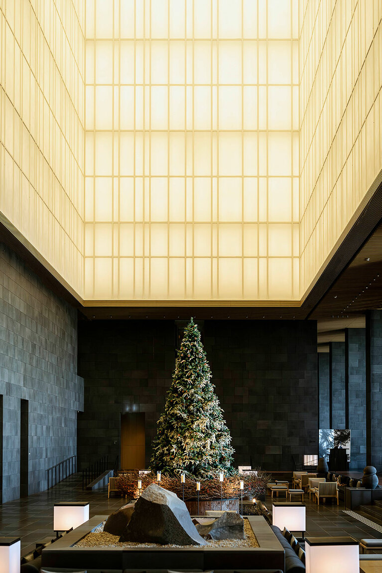 美しい吹き抜け。