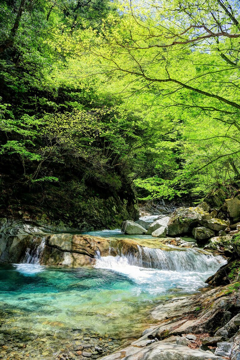 西沢渓谷。公益社団法人やまなし観光推進機構。