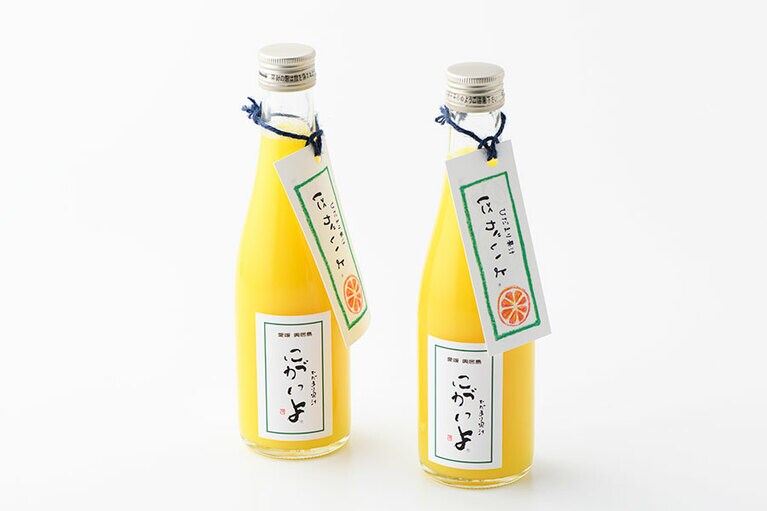 ひだまり果汁 にがいよ 各300ml 741円(720mlは1,296円)／カネミ農園