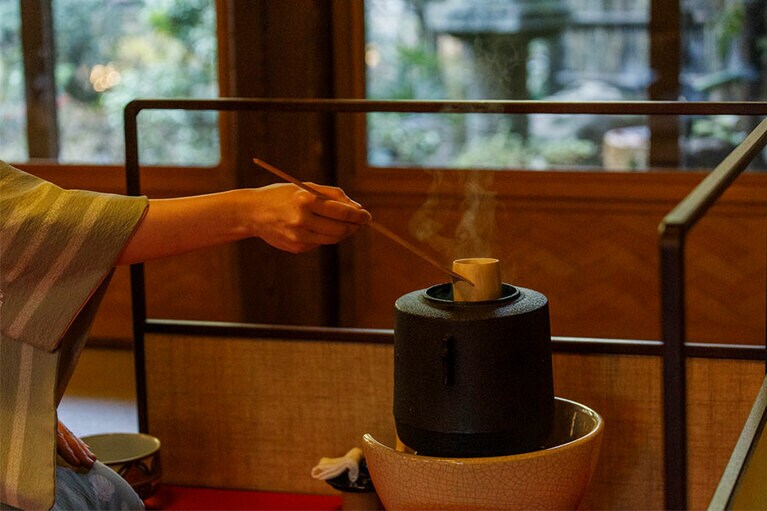 最後はお抹茶で〆。和む～。