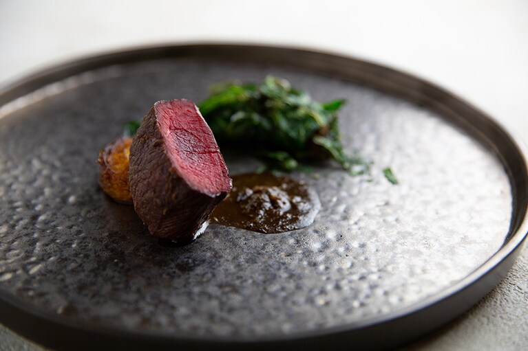 「鳥取県 若桜の鹿肉」。