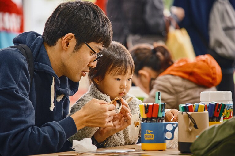 自分だけのアイテムが作れるチャムスのオリジナルワークショップ。
