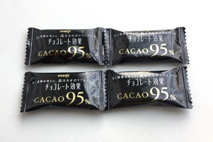 私が愛用しているのは、明治の「チョコレート効果 カカオ95％」。
