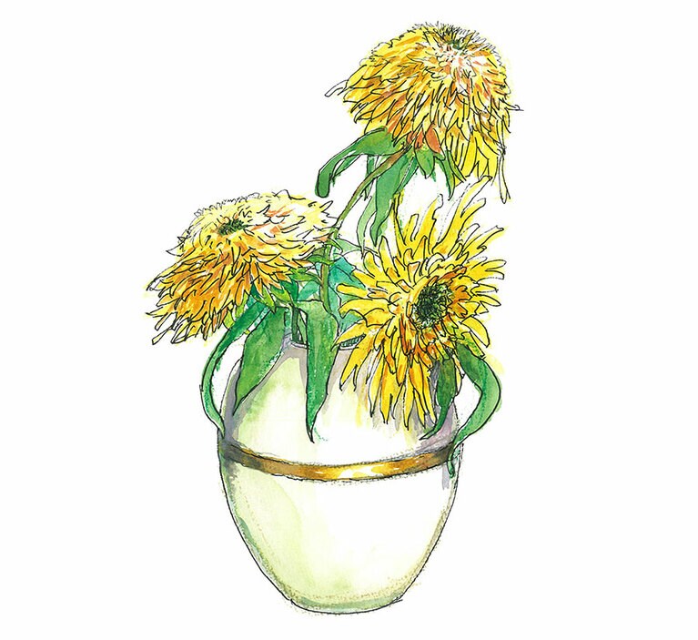 ひまわり「東北八重」。