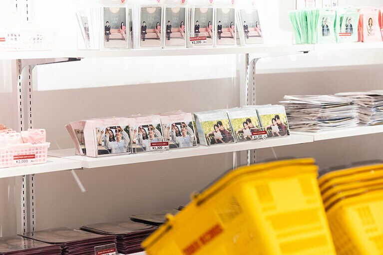 グッズ売り場の様子。