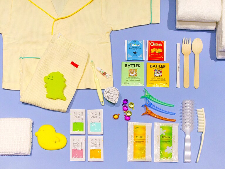 ベビー用、キッズ用アメニティも豊富に揃います。