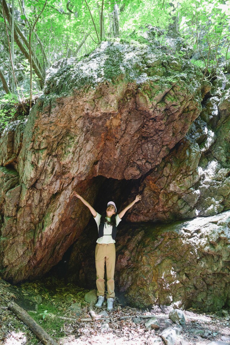 ところどころにスポットがあるので、短いルートでもハイクを満喫できる。