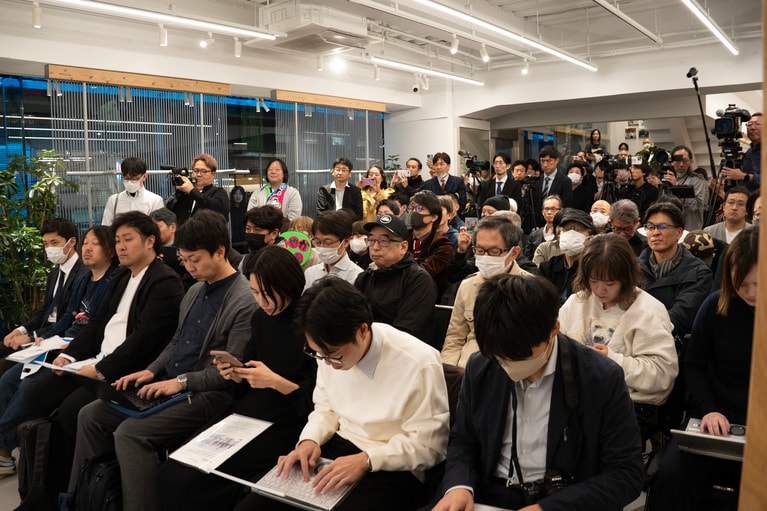 東京・原宿の旗艦店COLUMBIA TOKYO FLAGSHIPで開かれたイベントの様子。