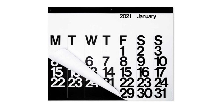 「Stendig オーバーサイズ カレンダー 2021」122cm×91.5cm 6,500円。