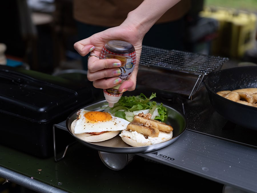 メープルシロップをかければアメリカンな味変に。