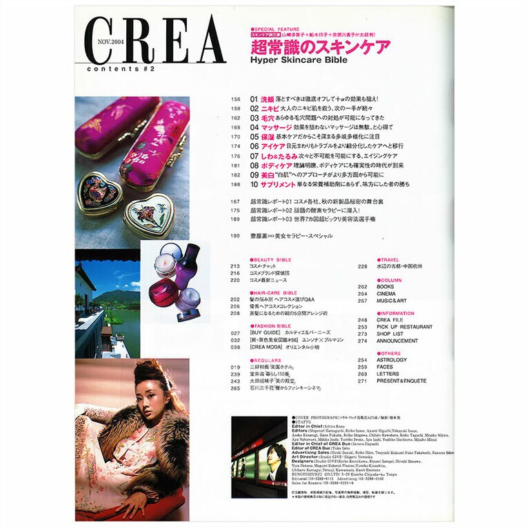 2004年11月号目次。